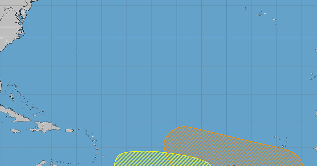 Hurricane forecasters continue tracking two Atlantic disturbances near Africa