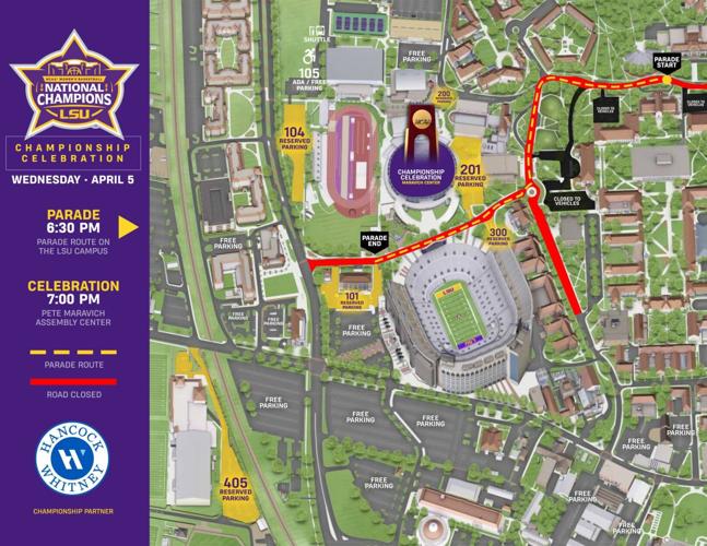 See the route, time for Wednesday's parade for LSU women's basketball