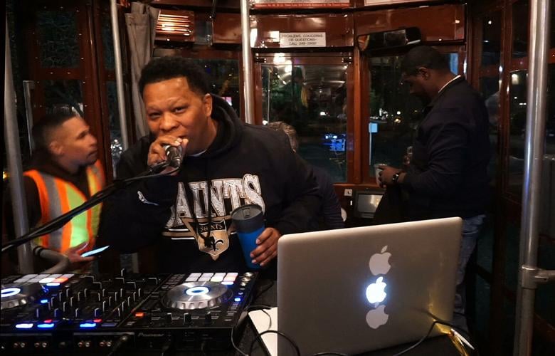 The Funky Uptown Krewe takes. 6, 2019, with Mannie Fresh DJing