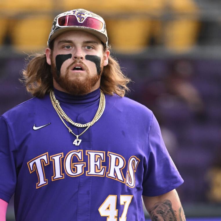 Trending] New Dylan Crews Jersey LSU Tigers White Purple