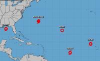 Hurricane Center: There are 5 named storms in the Atlantic, leaving 1 name before Greek alphabet