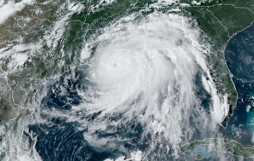 Hurricane Ida Satellite image 8/29 4 p.m.