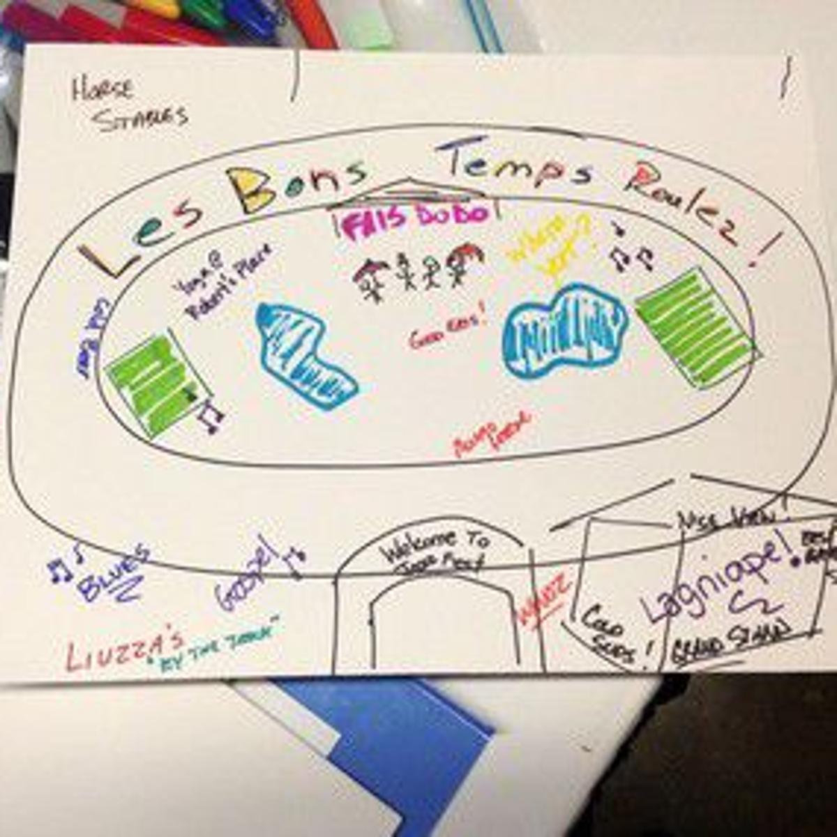 Map Your Jazz Fest Invites You To Draw Your Experience At New Orleans Jazz Fest Louisiana Festivals Nola Com Jazz Fest 2022 Printable Map