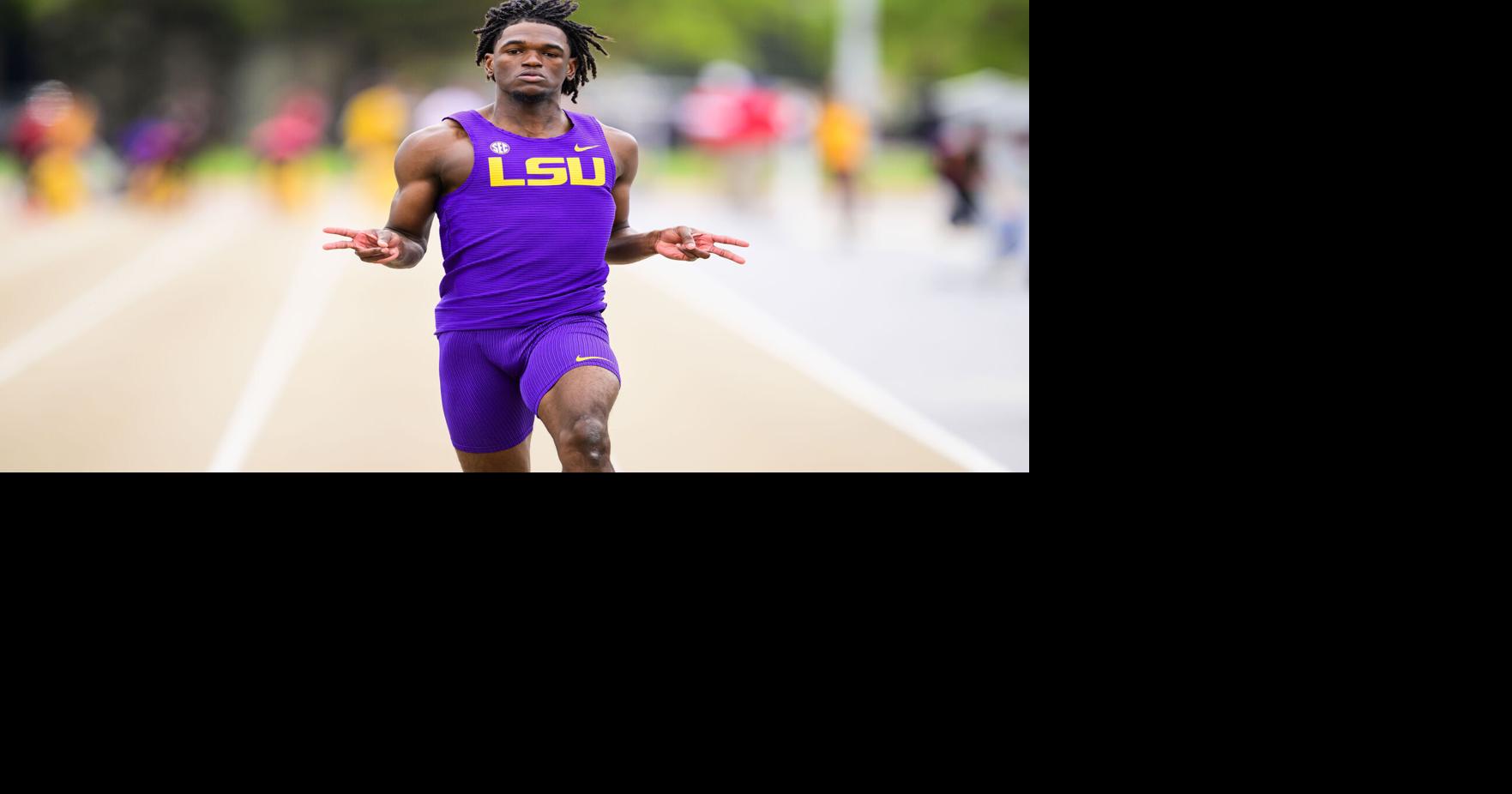 LSU sprinter Jaiden Reid breaks collegiate record on Day 3 of NCAA Championships