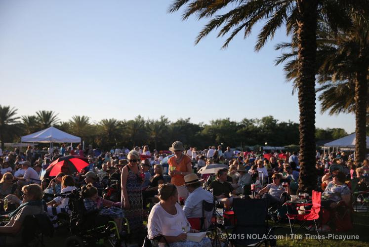 The Louisiana Philharmonic performs during Swing in the Oaks