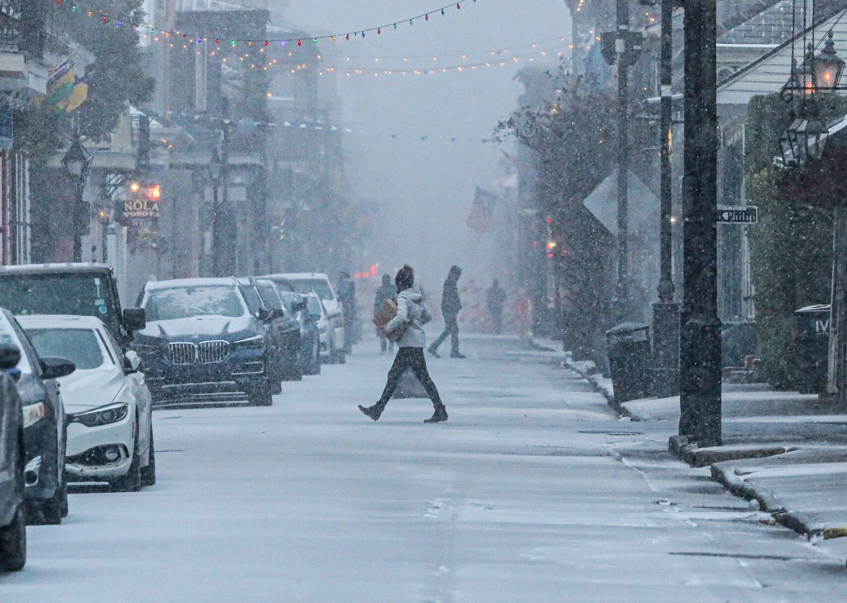 Photos See the French Quarter covered in snow as historic storm begins