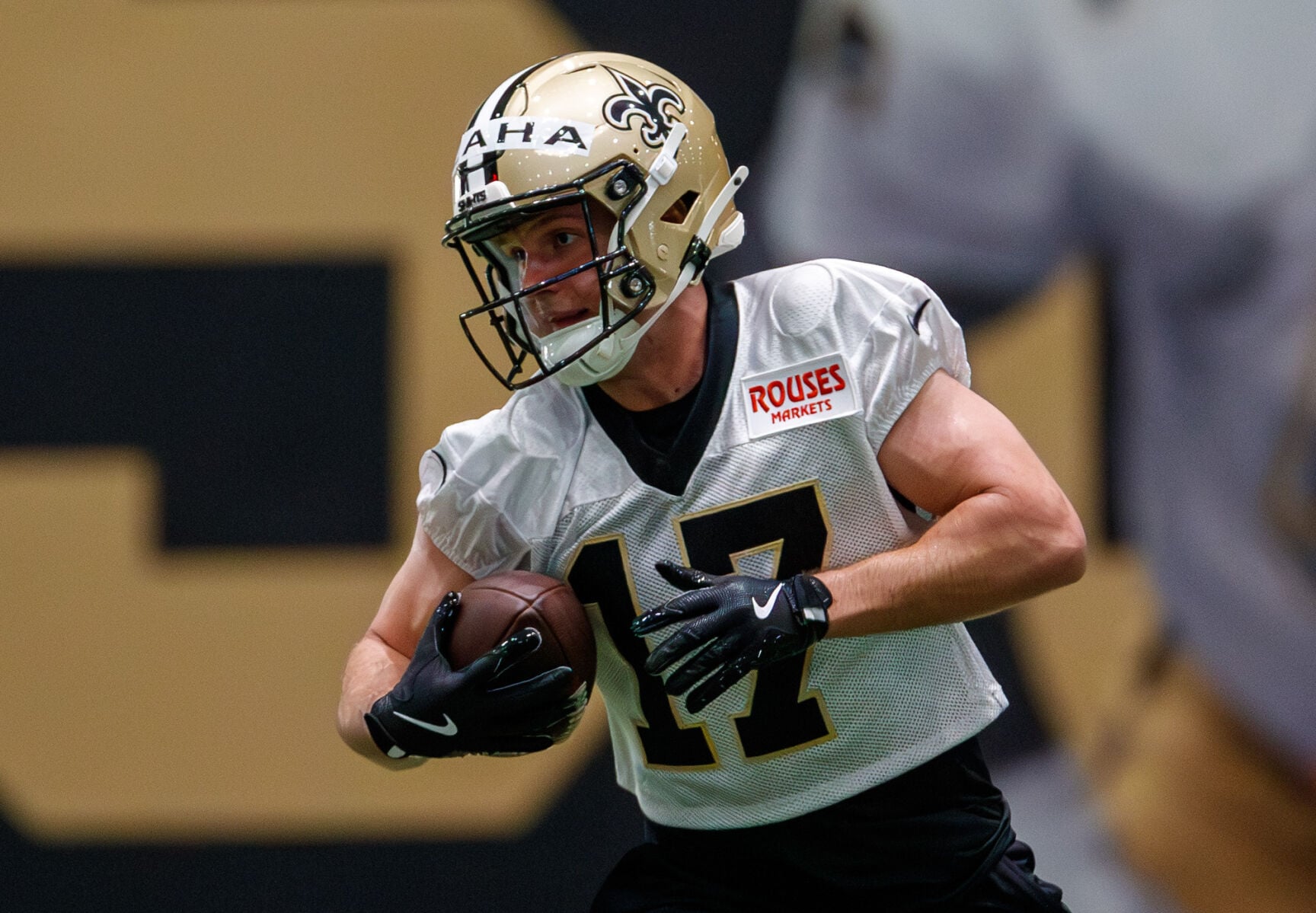 Saints' tryout player Kaleb Blaha makes position switch Saints