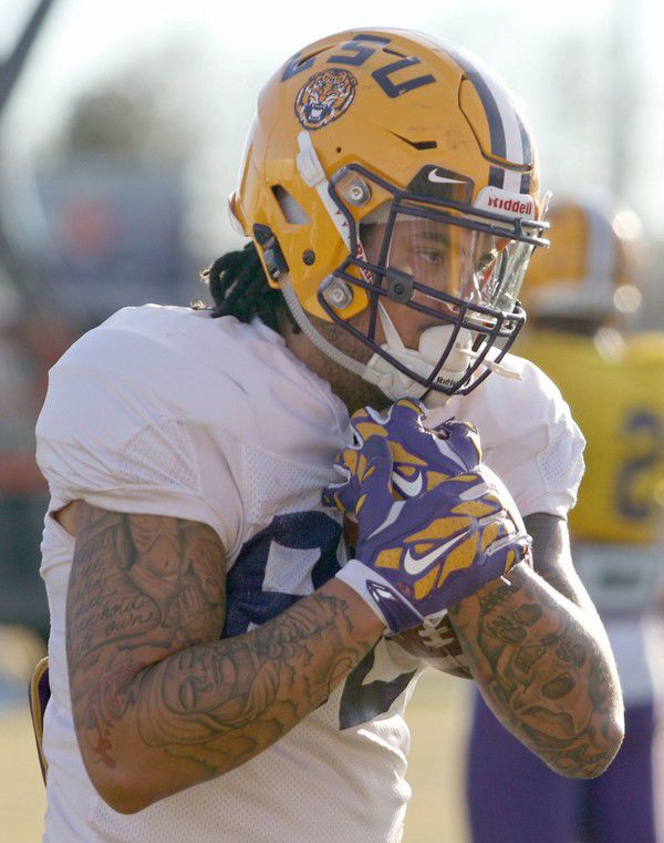 LSU's Thaddeus Moss, son of Randy Moss, is living up to his dad's name