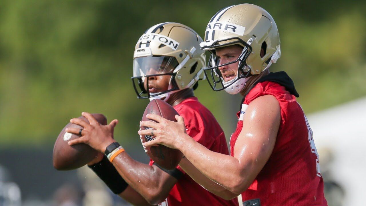 Saints' Derek Carr excited to play behind OT Trevor Penning: 'He's