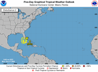 Disturbance over Florida 7am Monday