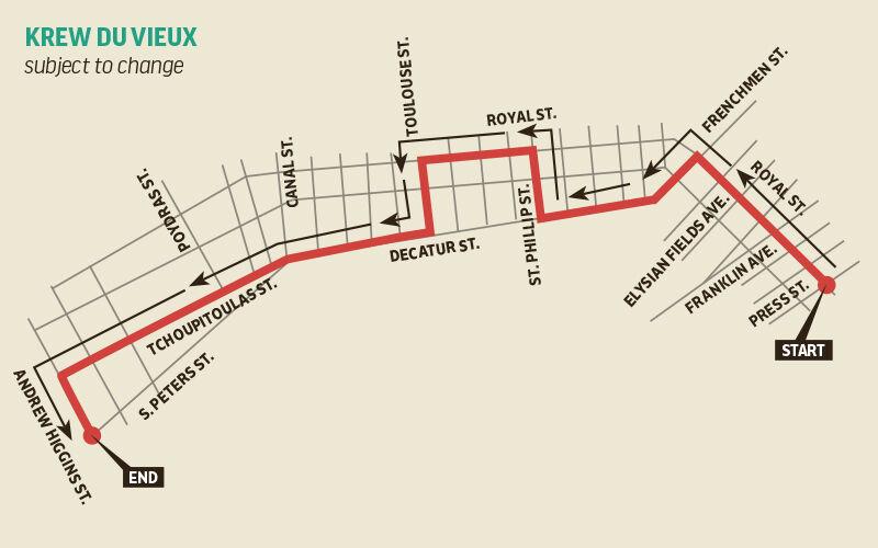 Krewe du Vieux 2024 parade route Mardi Gras Gambit Weekly