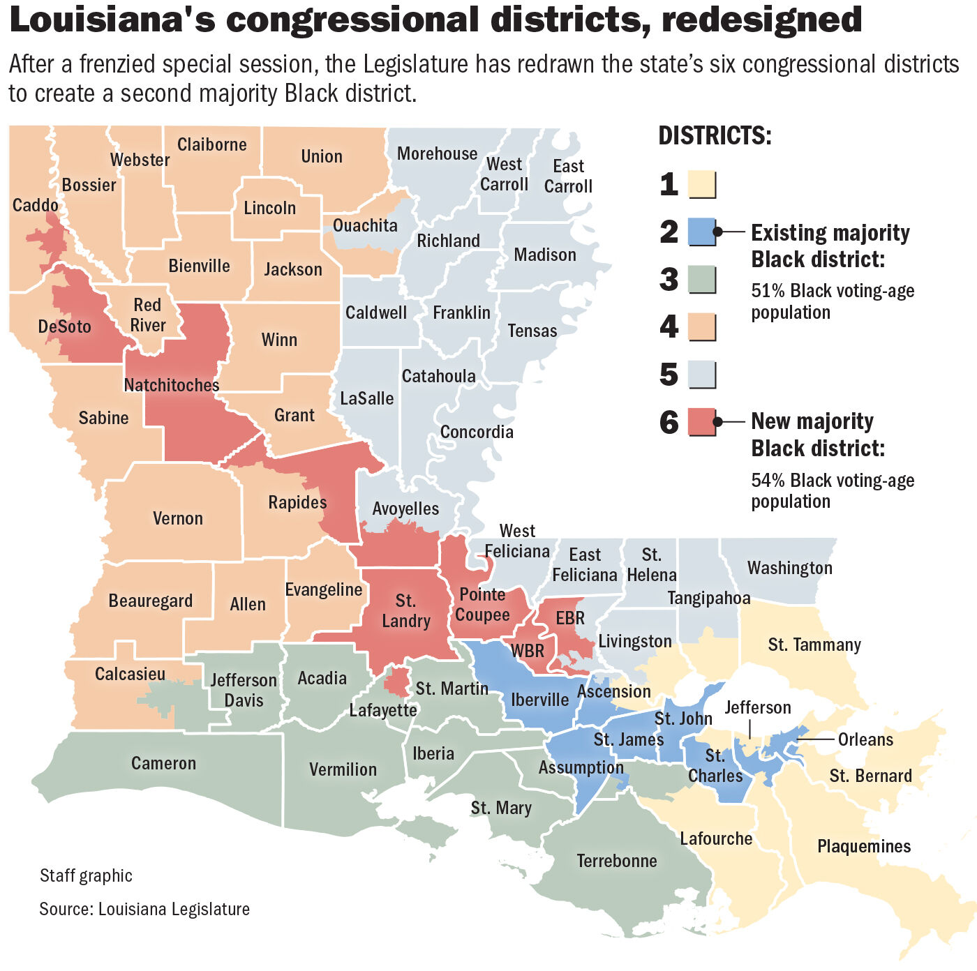 Louisiana Lawmakers Just Approved A New Congressional Map | Local ...