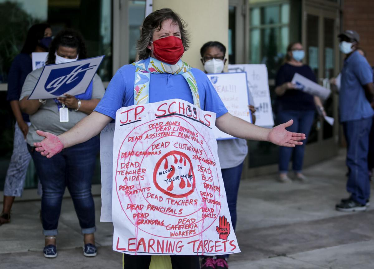 Jefferson Parish teachers protest returntoschool plan