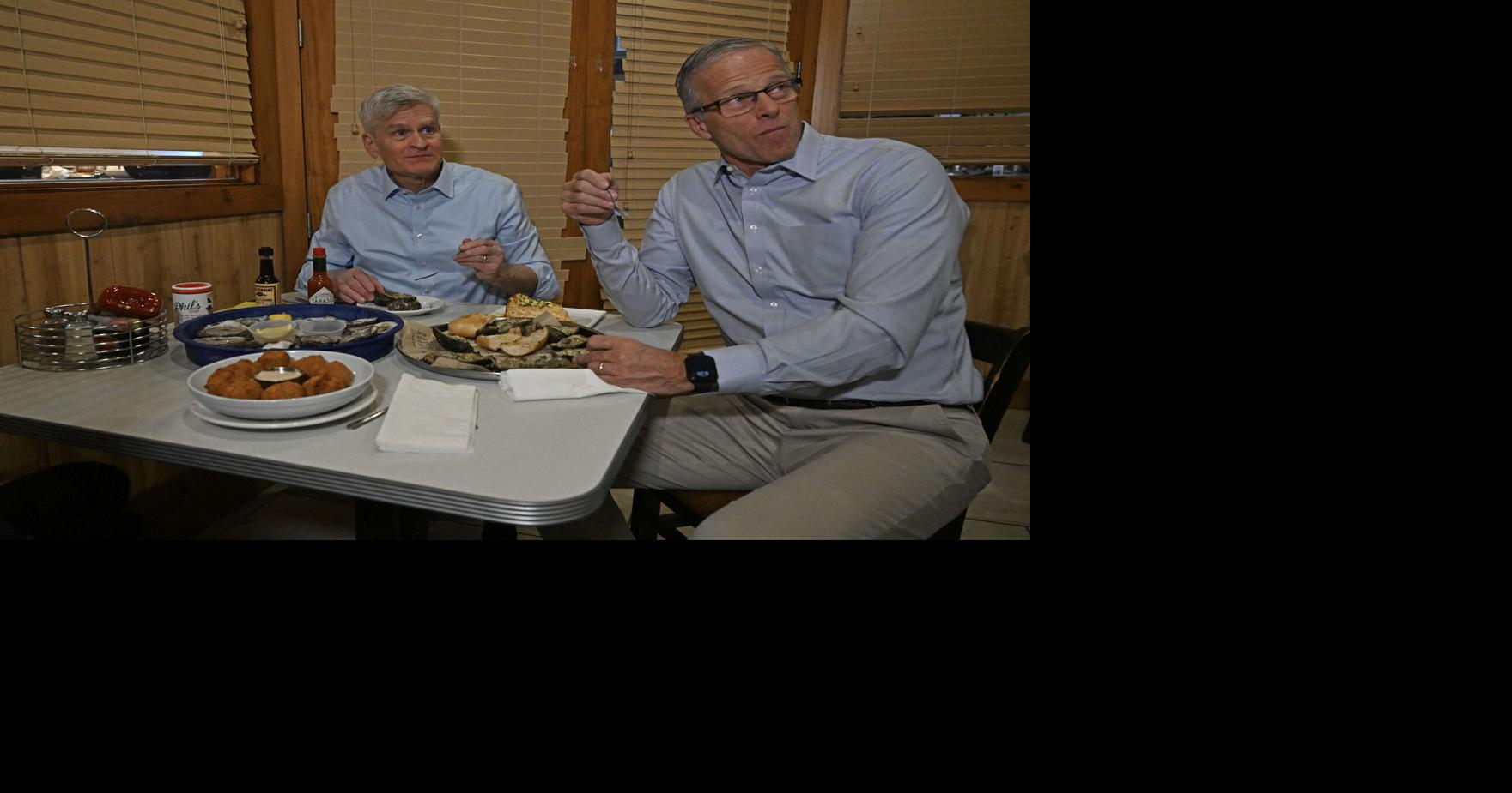 At Baton Rouge restaurant, Sens. Bill Cassidy and John Thune talk ‘no tax on tips’