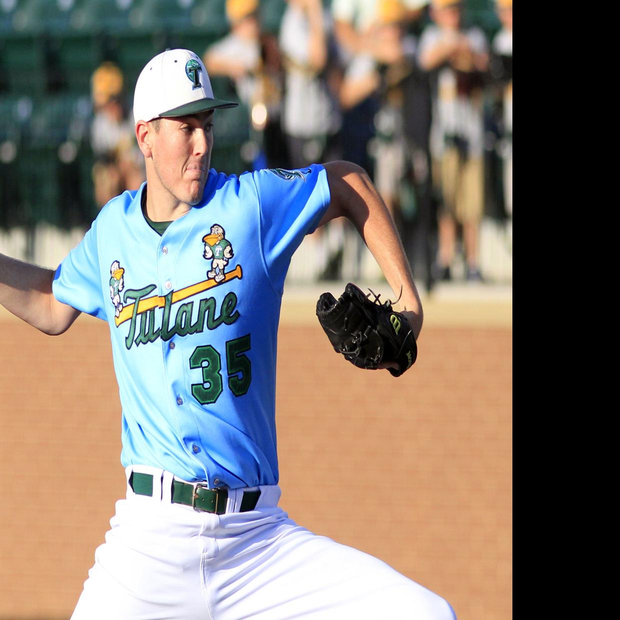 LOOK: Tulane baseball team unveils new baby blue uniforms as part