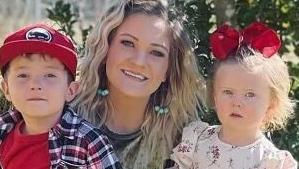 Stephanie McGuffee with her two children