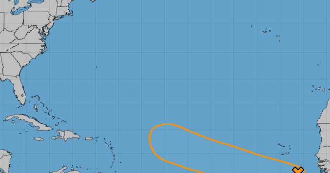 Tropical disturbance in Atlantic has 40% chance of development, hurricane forecasters say