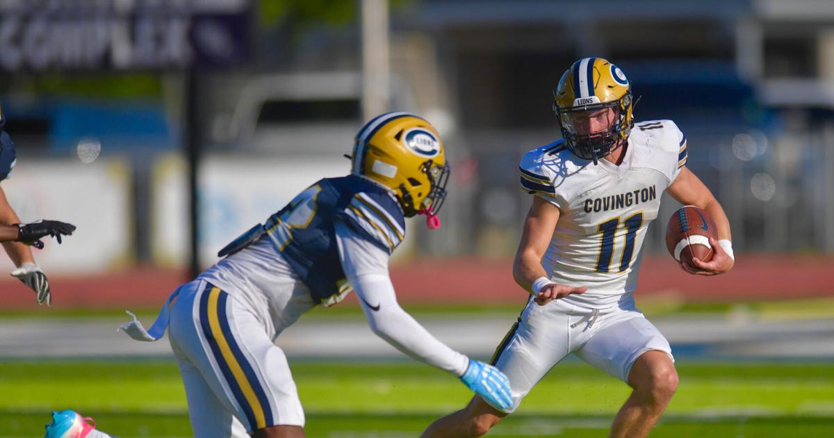 Covington's Dunbar shows his speed as the defense shines during intrasquad scrimmage