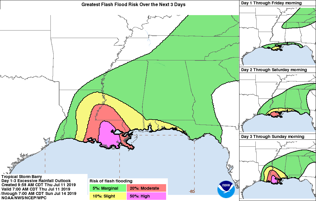 Tropical Storm Barry forms; New Orleans in watch area; see more details