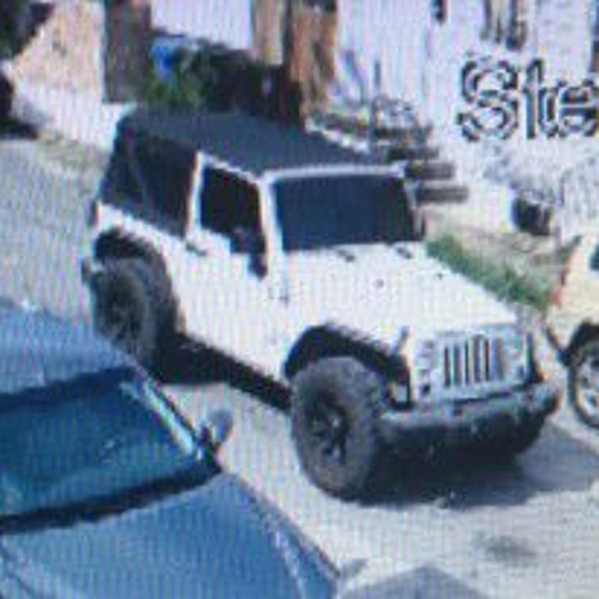White Jeep Wrangler Sought Spotted At Scene Of Triple Shooting That Killed Child Nopd Crime Police Nola Com White Jeep Wrangler Sought Spotted At Scene Of Triple Shooting That Killed Child Nopd Crime Police Nola Com