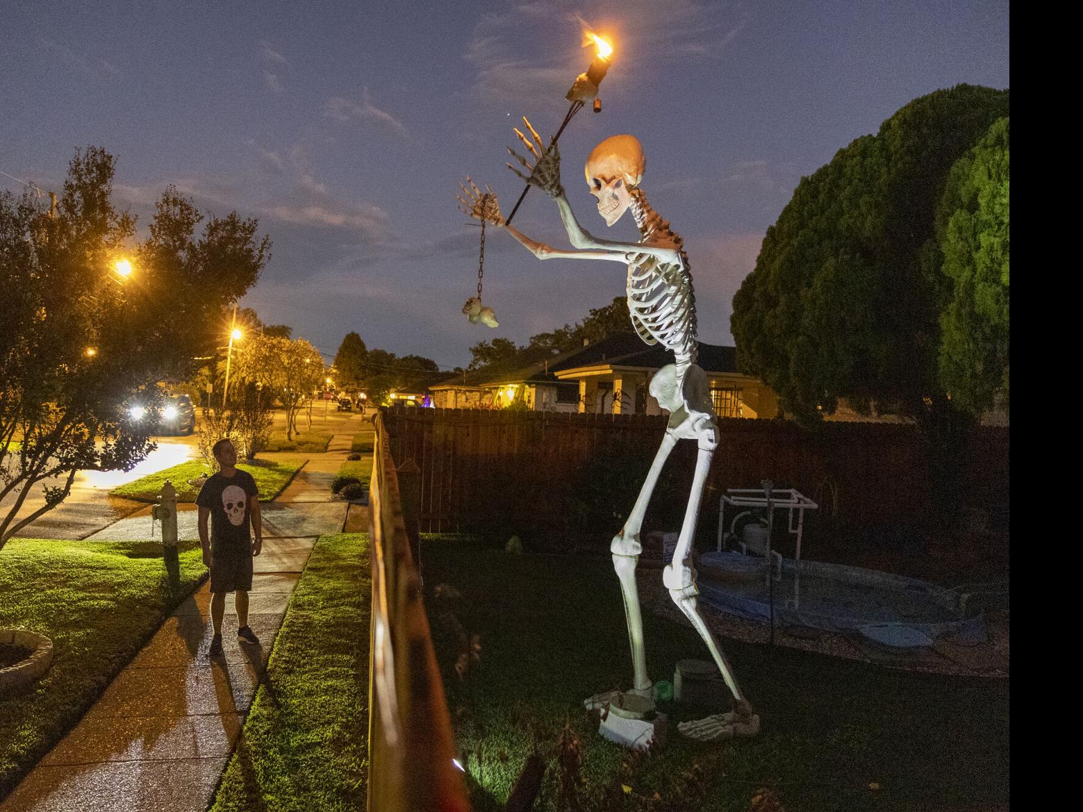 New Orleans goes big on Halloween: Giant skeletons, witches ...