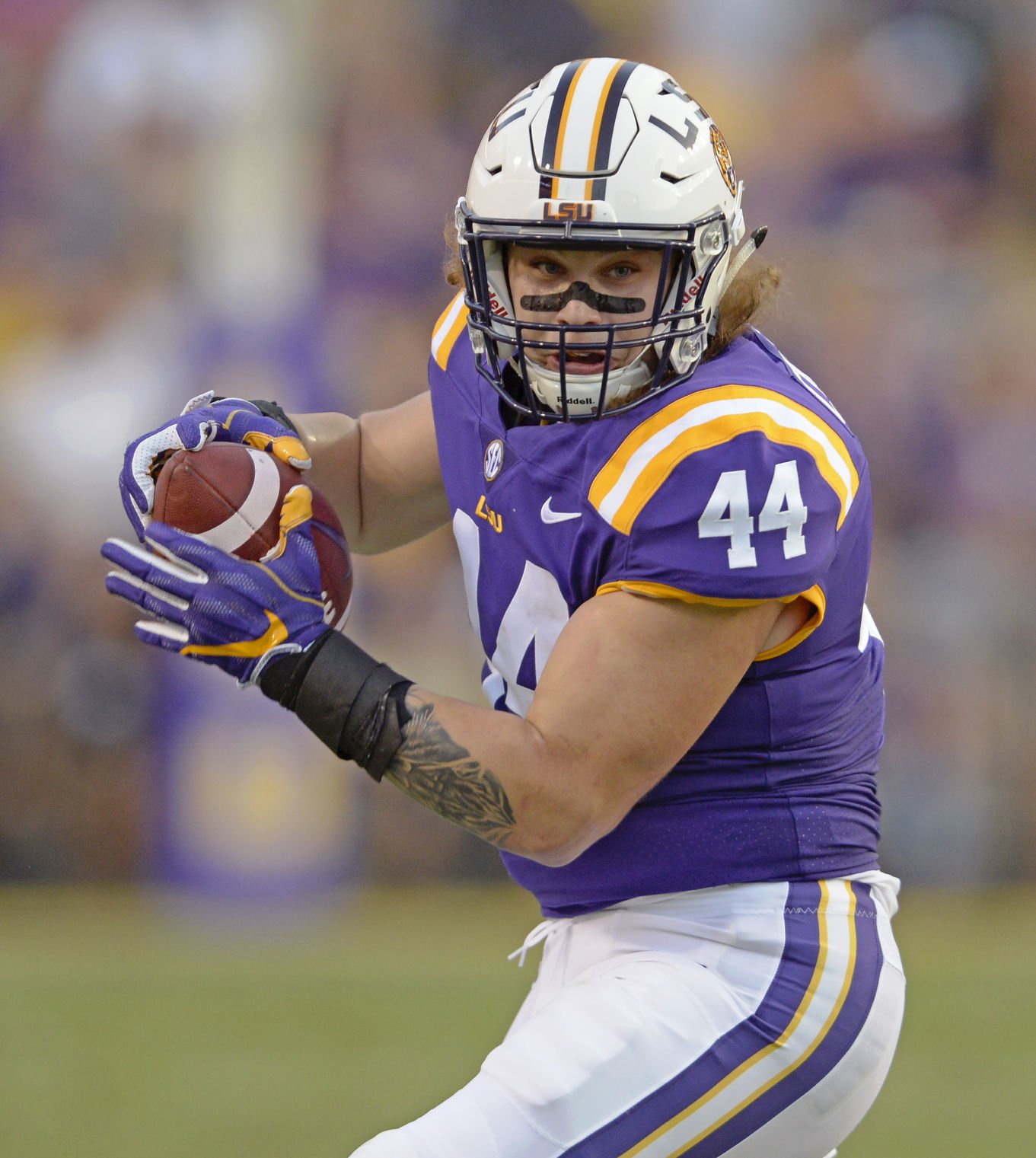 Purple sales lsu helmet