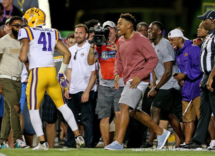 LSU football spring game under the lights at Tiger Stadium live