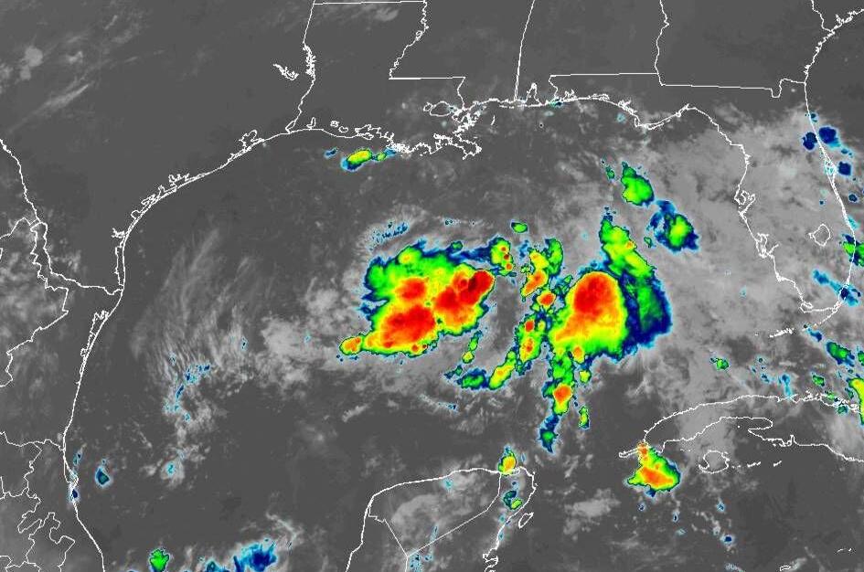Tropical depression in Gulf of Mexico strengthening, getting better