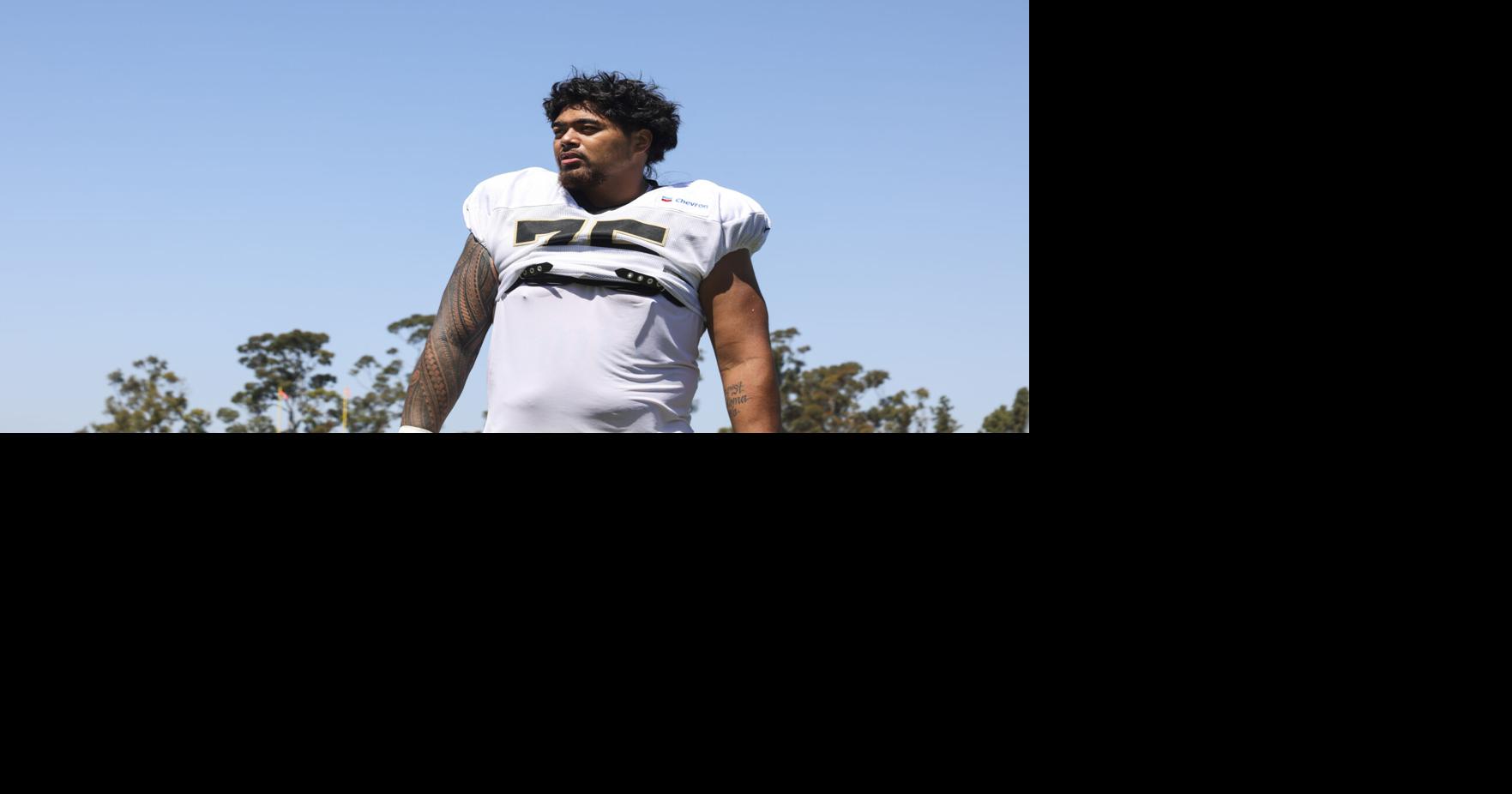 Taliese Fuaga gives an update on the injury that has sidelined him for the last two games