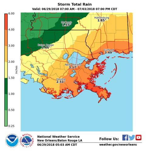 'Marginal' risk of severe weather, excessive rain in south Louisiana ...