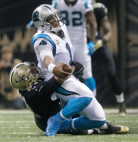 Saints Vs Panthers Cam Jordan Sacks Cam Newton Carolina Panthe 