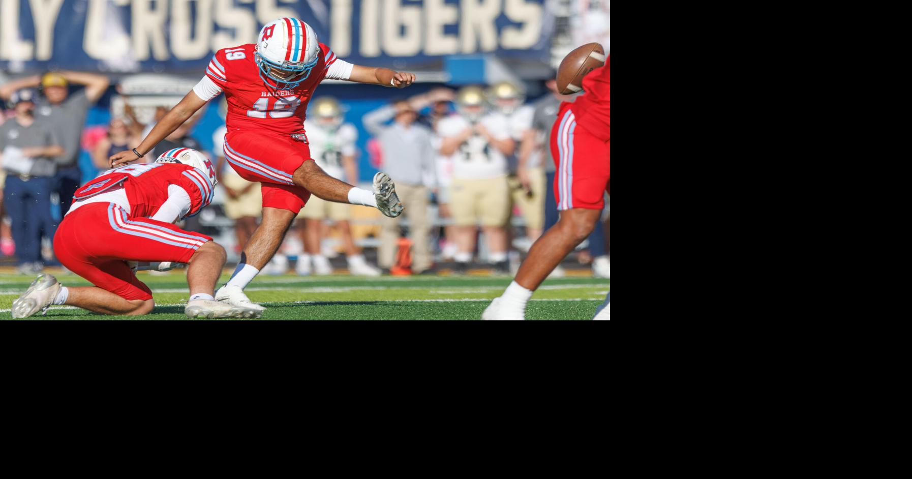 One kicker's three field goals helped make the difference in the Rummel-Holy Cross football game