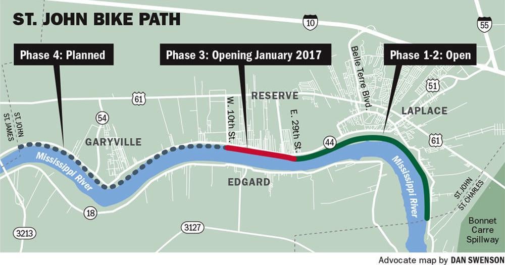 Portion of Mississippi River bike path and trail to open in St. John