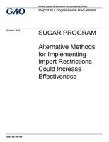 Sugar policy GAO Report, October 2023