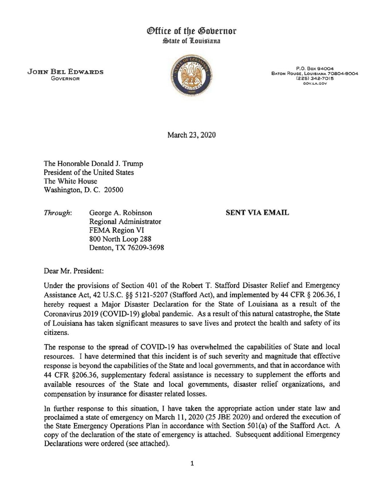 Louisiana governor requests major disaster declaration as state battles ...