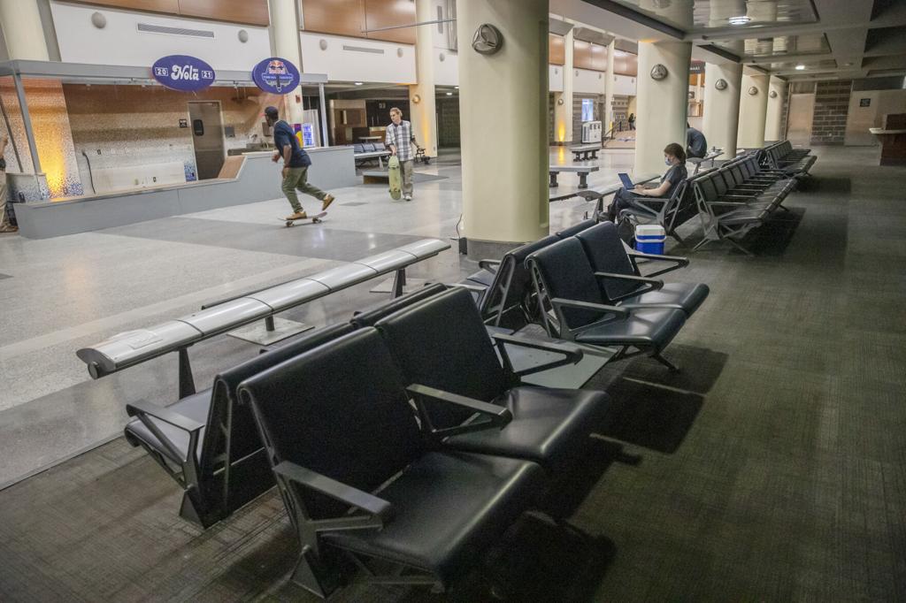 Inside New Orleans' abandoned airport terminal