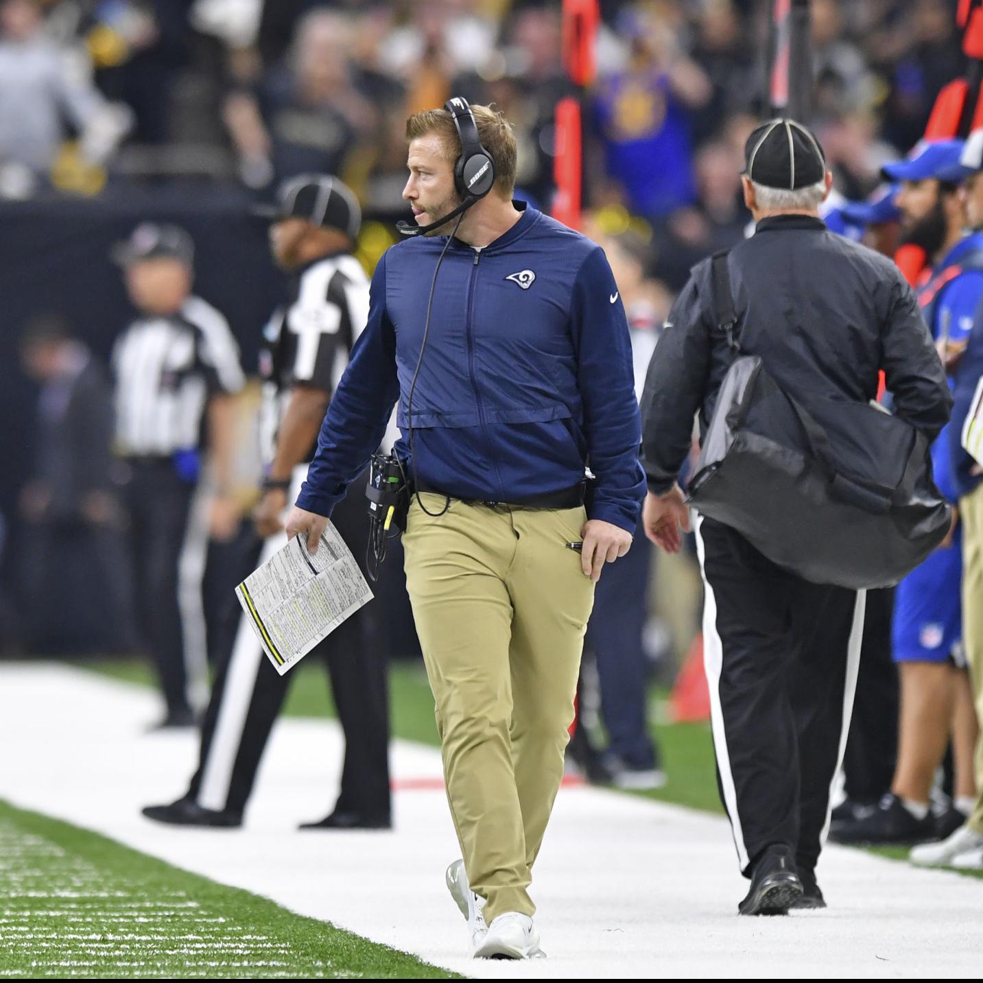 After Rams vs. Saints, Sean McVay knows PI call missed, but also saw Goff  facemask | | nola.com