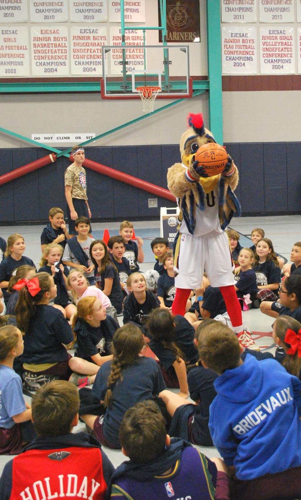 St Ann School Students Energized By New Orleans Pelicans Junior