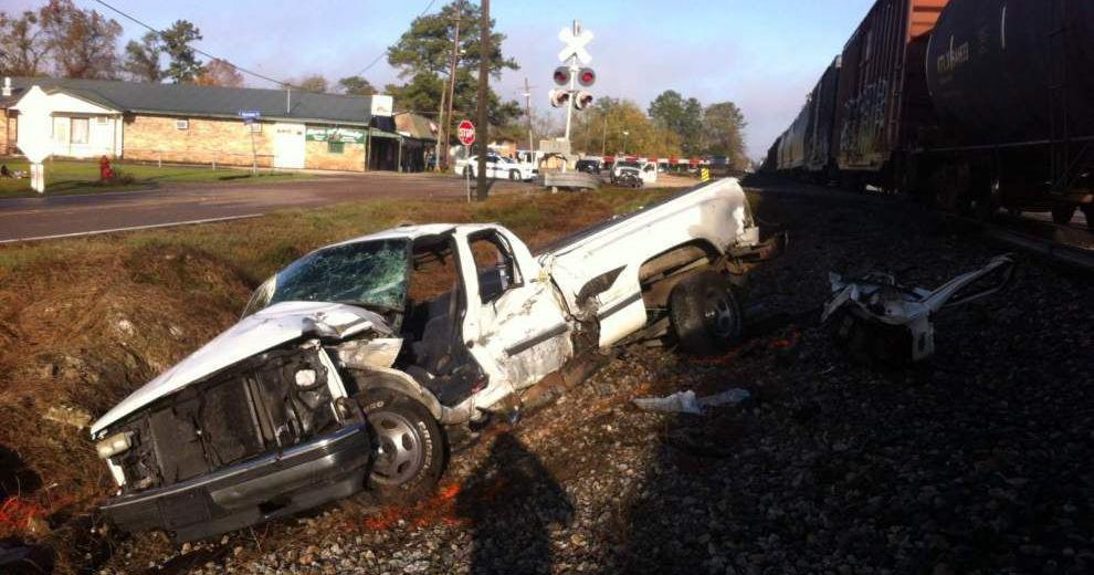 Driver injured after pickup truck hit by freight train early Monday in ...