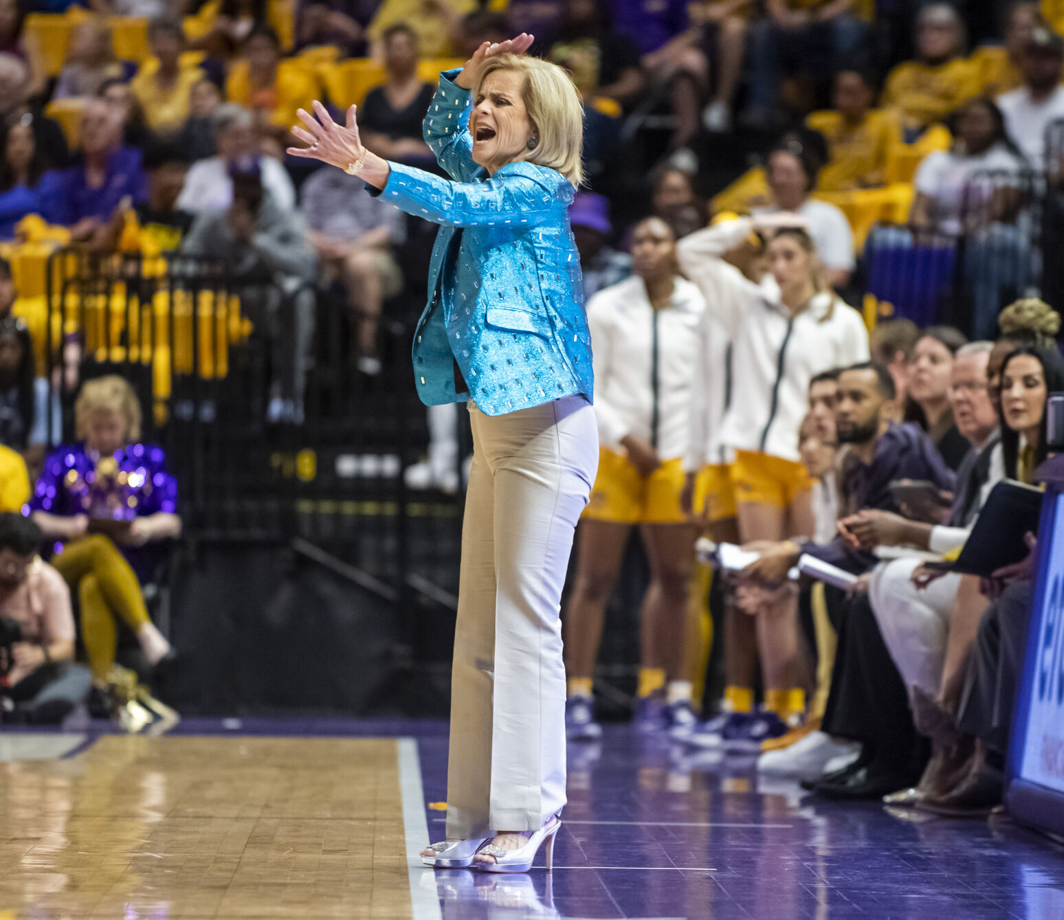 Photos Kim Mulkey s most eye catching outfits during her time as