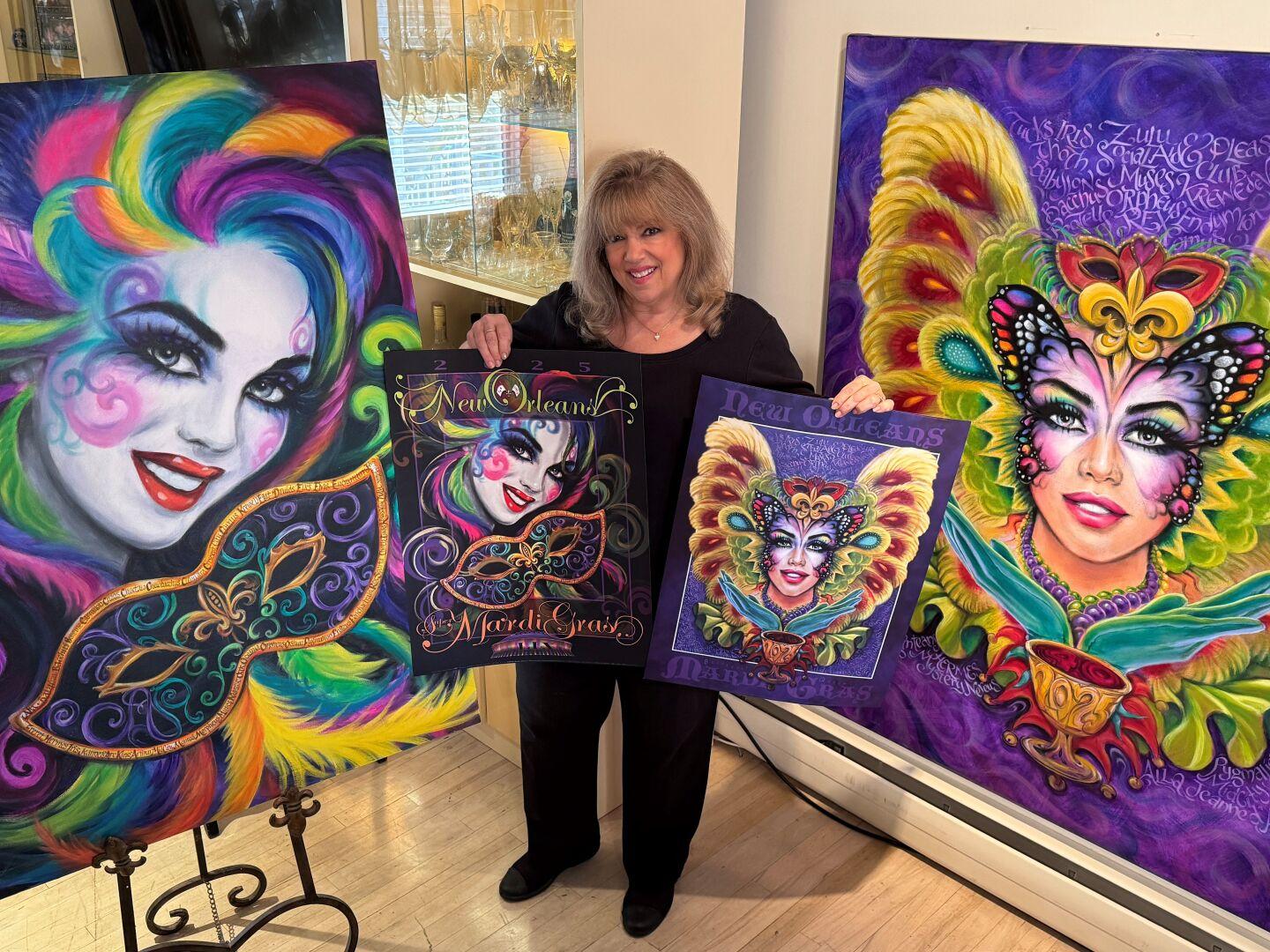 mardi gras poster artist