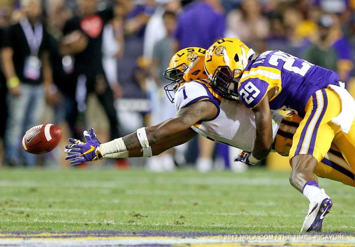 LSU spring game called for lightning delay; game completed indoors