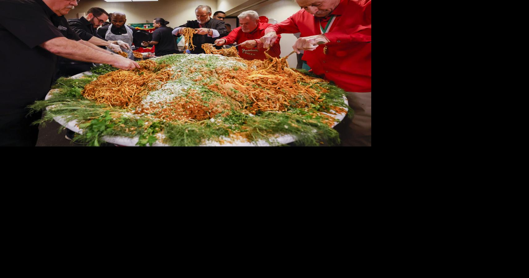 World's largest bowl' of pasta served ahead of parade Photos
