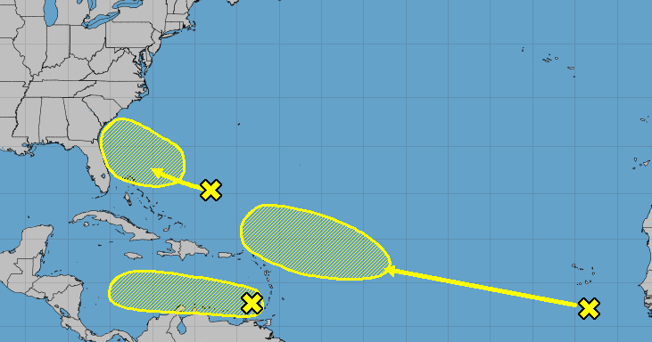 Third disturbance spotted in the Atlantic Ocean | Hurricane Center ...