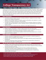 College Transparency Act One-Pager