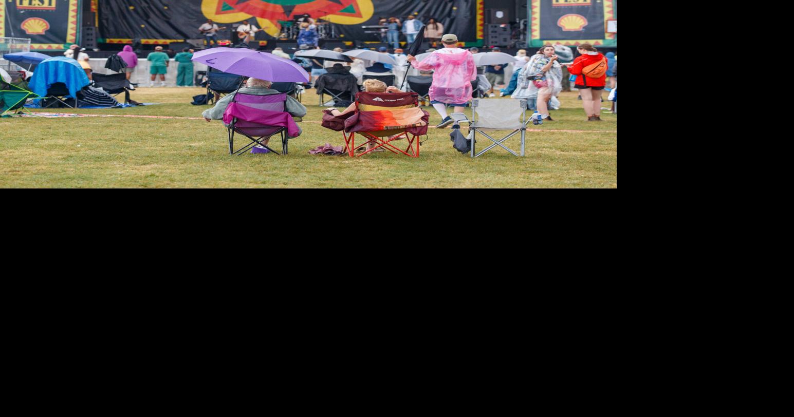 See photos from a soggy start of Jazz Fest in New Orleans