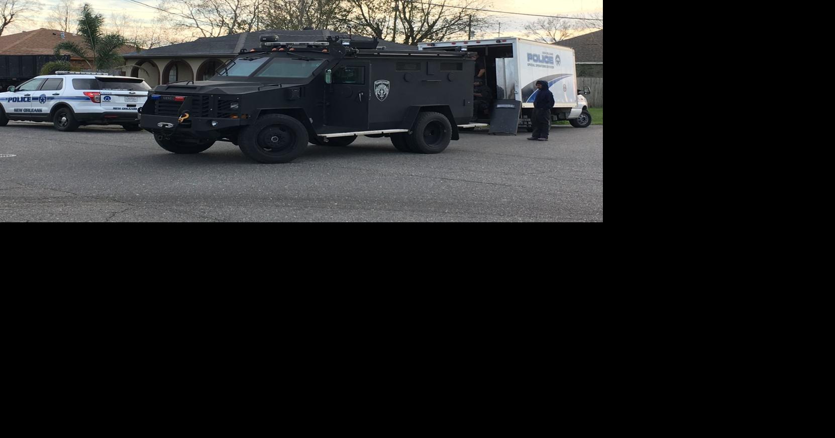 NOPD's SWAT team at site of armed, barricaded subject in New Orleans ...