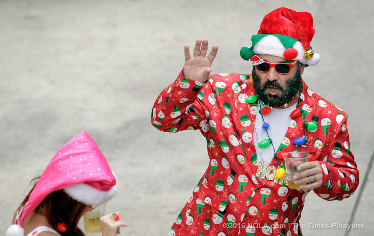 Running Of The Santas Brings Holiday Cheer To Downtown New Orleans ...