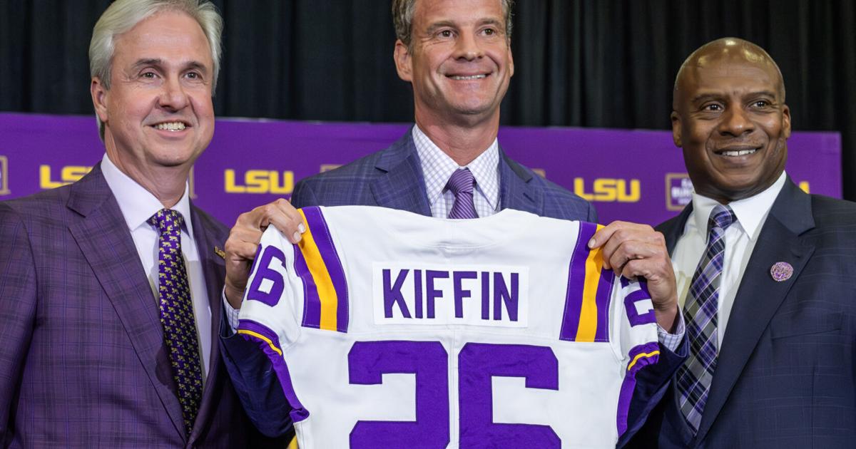 LSU AD Verge Ausberry evaluates the football program and sets expectations for Lane Kiffin
