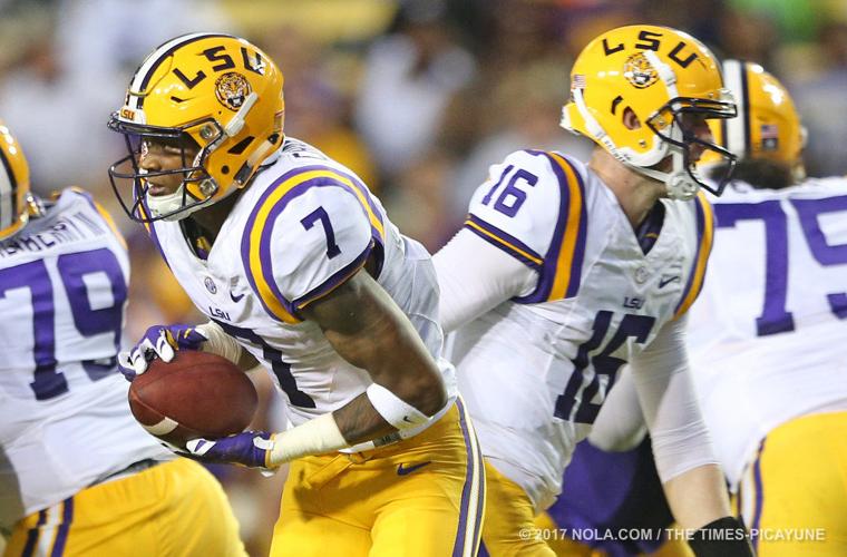 LSU spring game called for lightning delay; game completed indoors